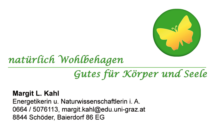 Visitenkarte weiß Vorderseite